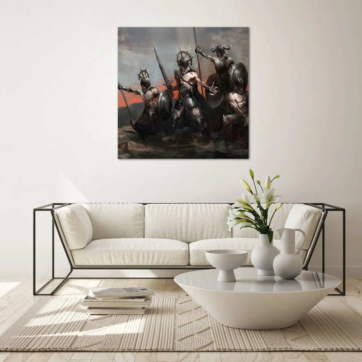 Glasbild - Bild auf glas - Mit oder auf einem Schild - 70x70 cm