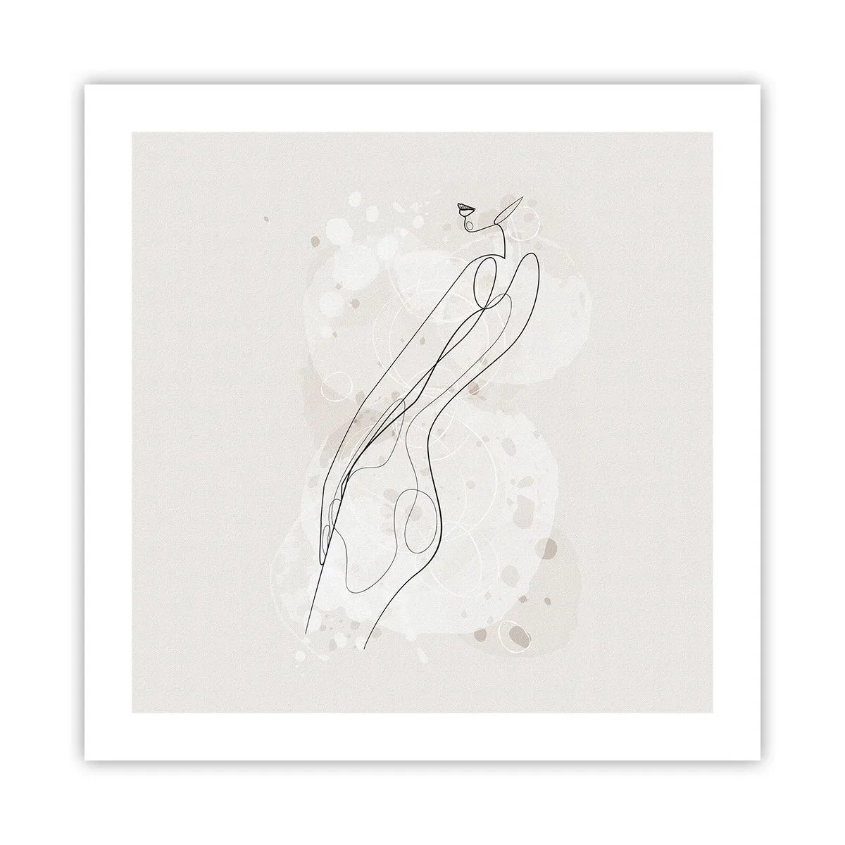 Poster - Der Blick schweift - 50x50 cm