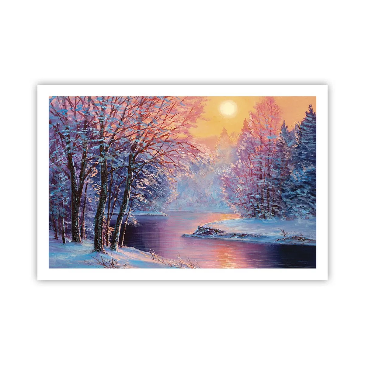 Poster - Die Farben des Winters - 91x61 cm