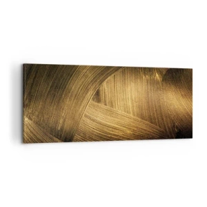 Bild auf Leinwand - Leinwandbild - In einem goldenen Labyrinth - 100x40 cm