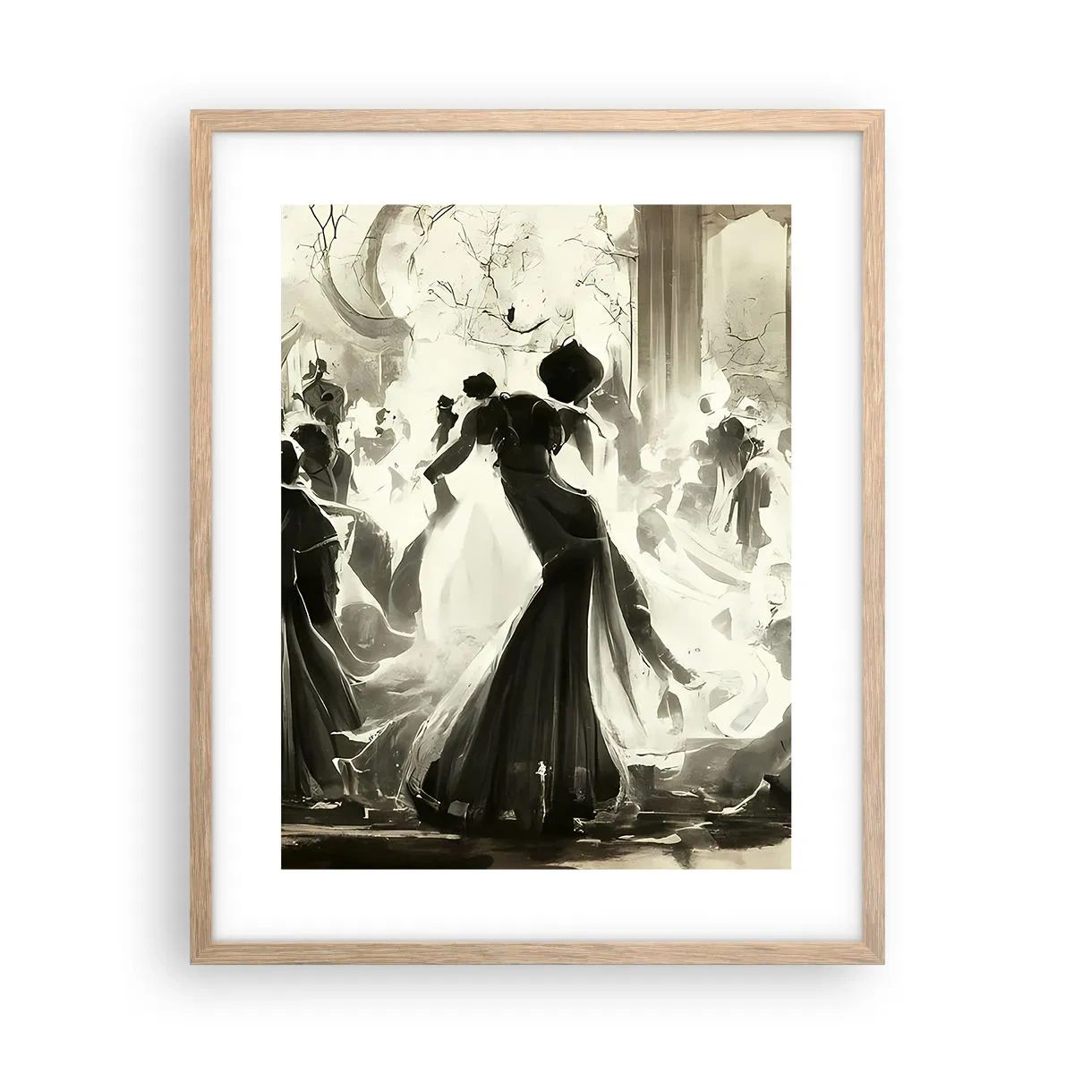 Poster in einem Rahmen aus heller Eiche - Die große Maskerade - 40x50 cm