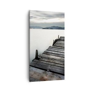 Bild auf Leinwand - Leinwandbild - Tauchen Sie ein in Ruhe - 55x100 cm