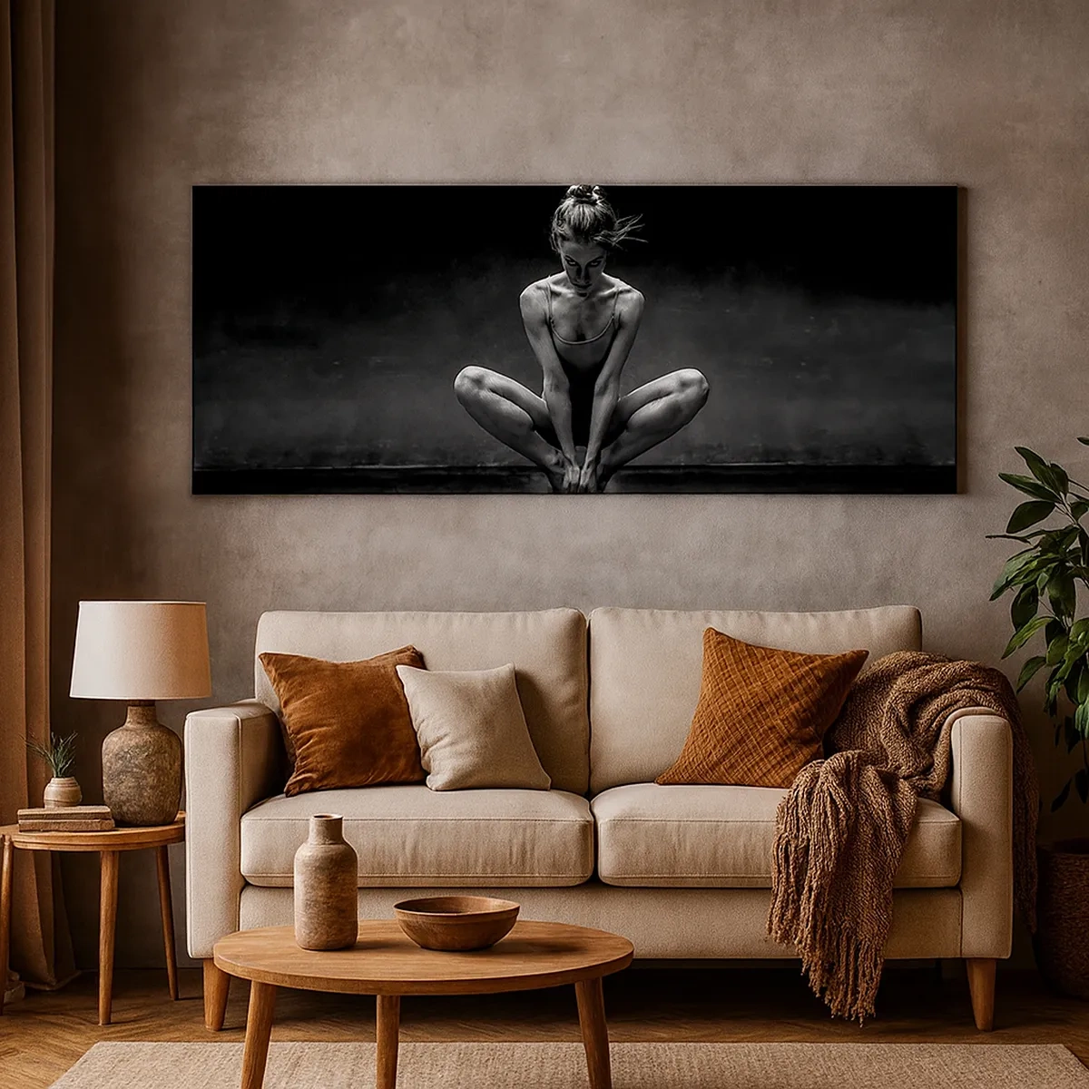 Bild auf Leinwand - Leinwandbild - Konzentration der Tanzenergie - 30x30 cm