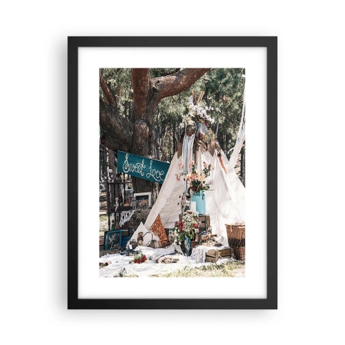 Poster in einem schwarzem Rahmen - Liebe machen ... - 30x40 cm