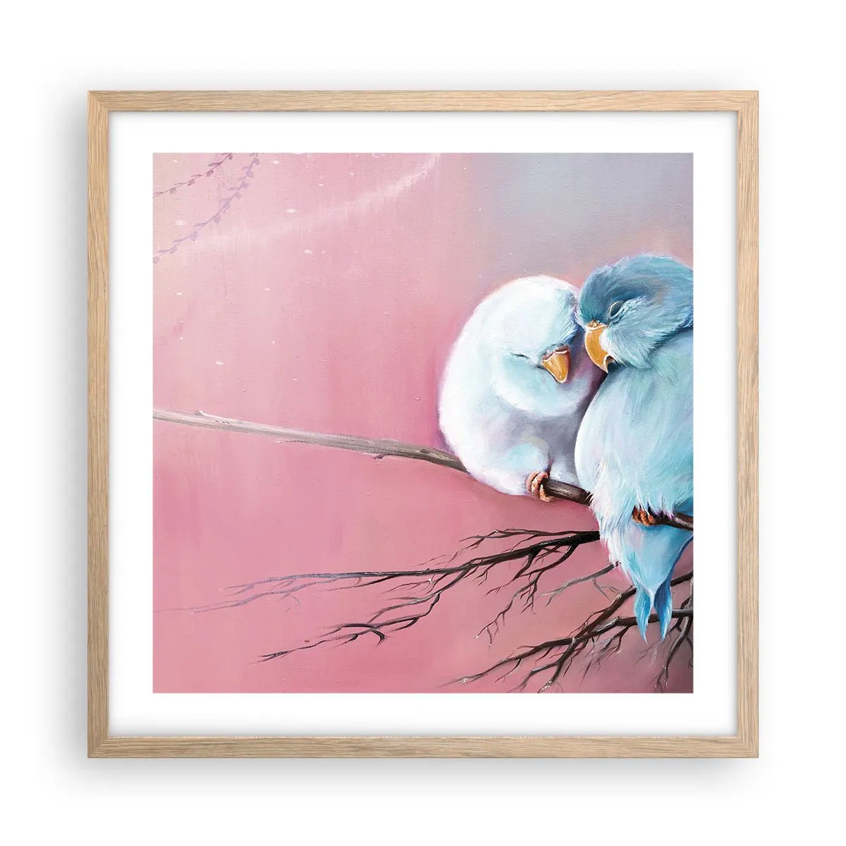 Poster in einem Rahmen aus heller Eiche - Was kann ich hier hinzufügen? ... - 50x50 cm