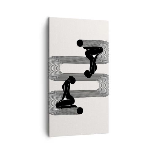 Bild auf Leinwand - Leinwandbild - Sinnliche Symmetrie - 45x80 cm