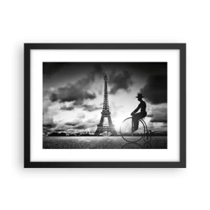 Poster in einem schwarzem Rahmen - Sehnsucht nach Belle Epoque - 40x30 cm