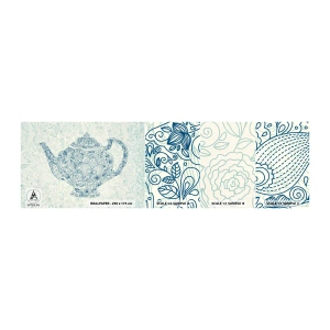 Fototapetenmuster Standard Eco - Tee-Charm - Krug, Tee, Küche - 100x30 cm