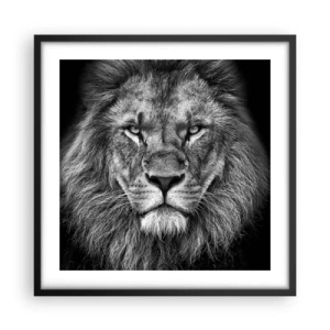 Poster in einem schwarzem Rahmen - Im Krönungsgewand - 50x50 cm