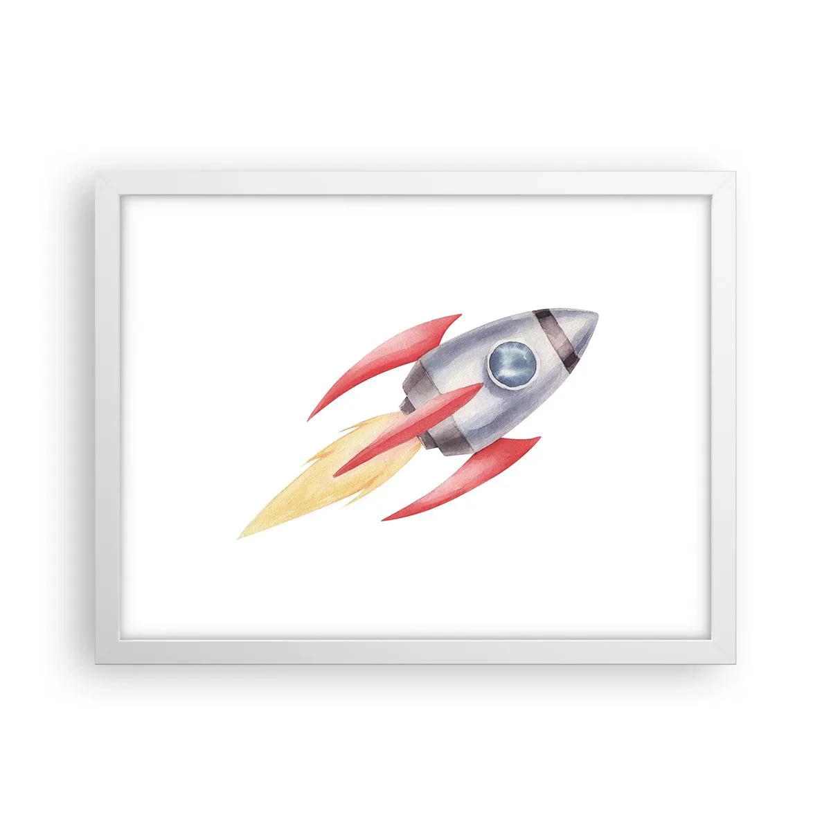 Poster in einem weißen Rahmen - Höher, schneller, weiter - 40x30 cm