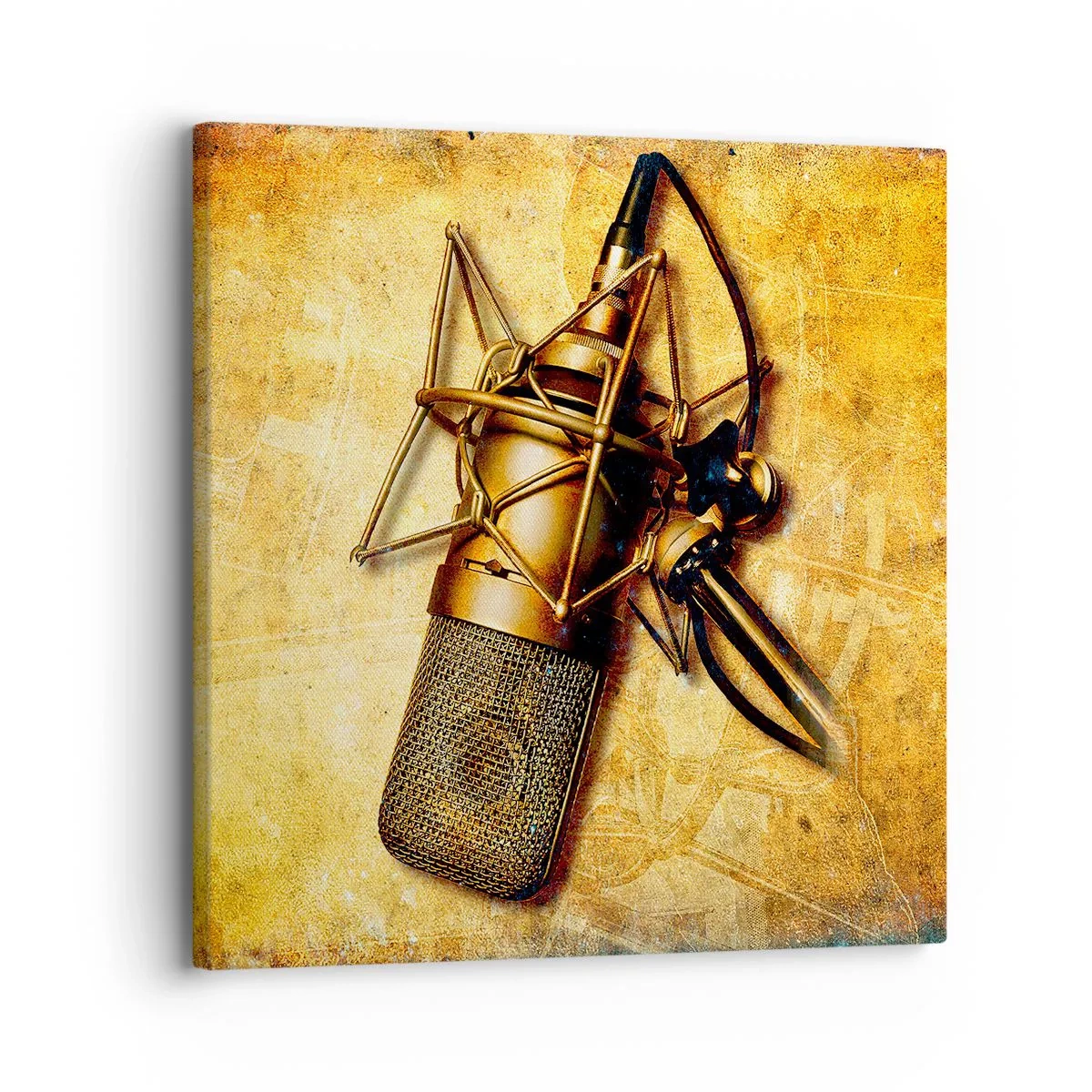 Bild auf Leinwand - Leinwandbild - Die goldenen Jahre des Radios - 30x30 cm