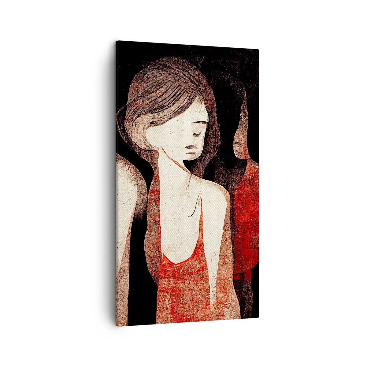 Bild auf Leinwand - Leinwandbild - Madonnen der Dunkelheit - 45x80 cm