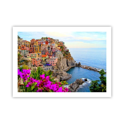 Poster - Lachende Stadt - 70x50 cm