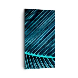 Bild auf Leinwand - Leinwandbild - Grüne Textur - 45x80 cm