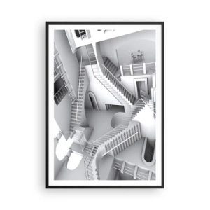 Poster in einem schwarzem Rahmen - Die Paradoxien des Weltraums - 70x100 cm
