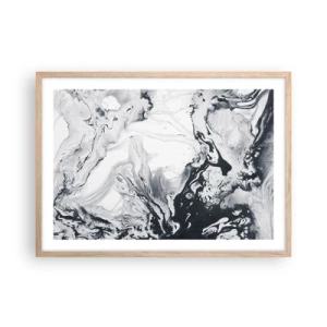 Poster in einem Rahmen aus heller Eiche - Das Innere der Erde - 70x50 cm