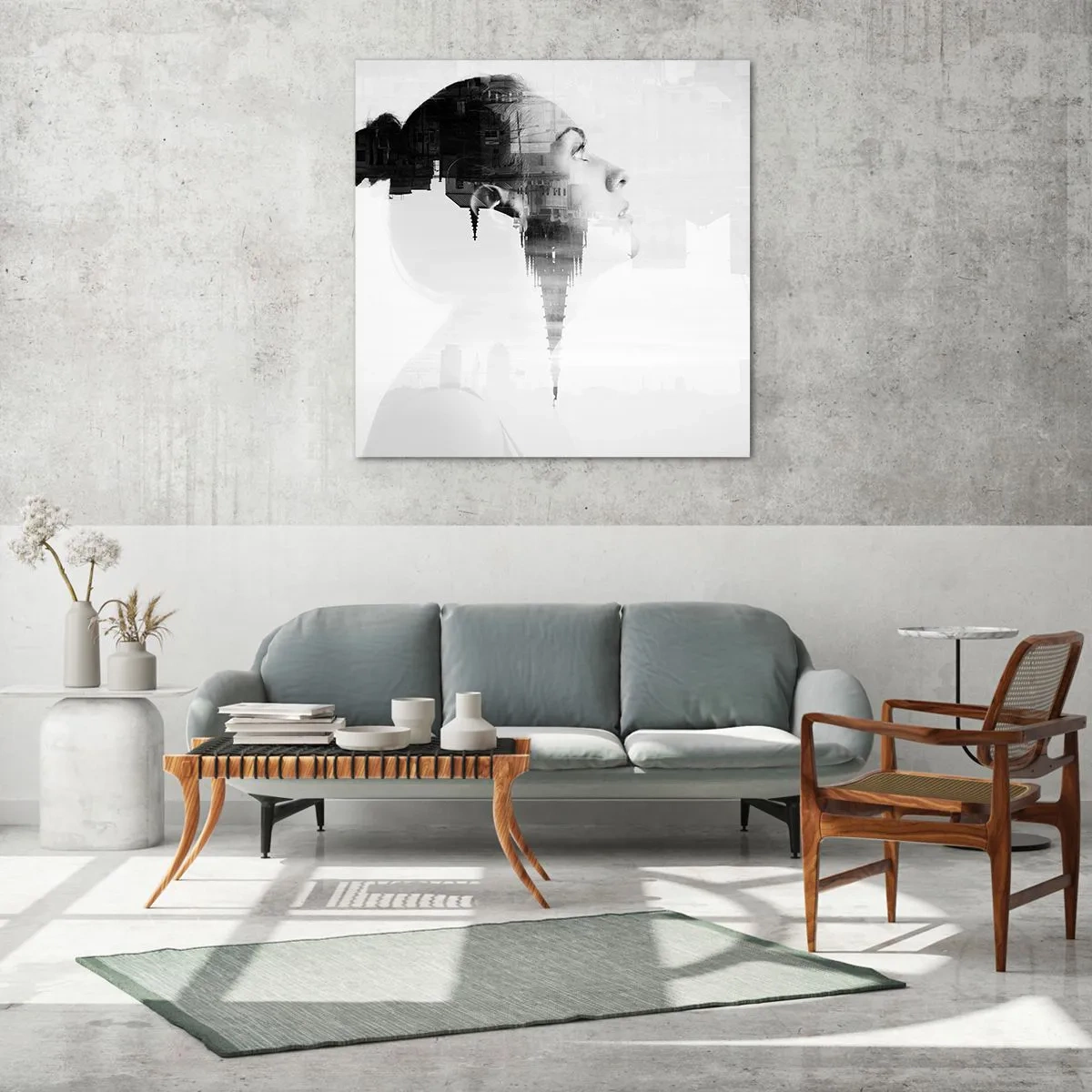 Glasbild - Bild auf glas - Auf beiden Seiten des Glases - 30x30 cm