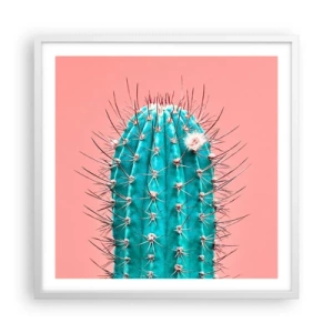 Poster in einem weißen Rahmen - Schau einfach hin - 60x60 cm