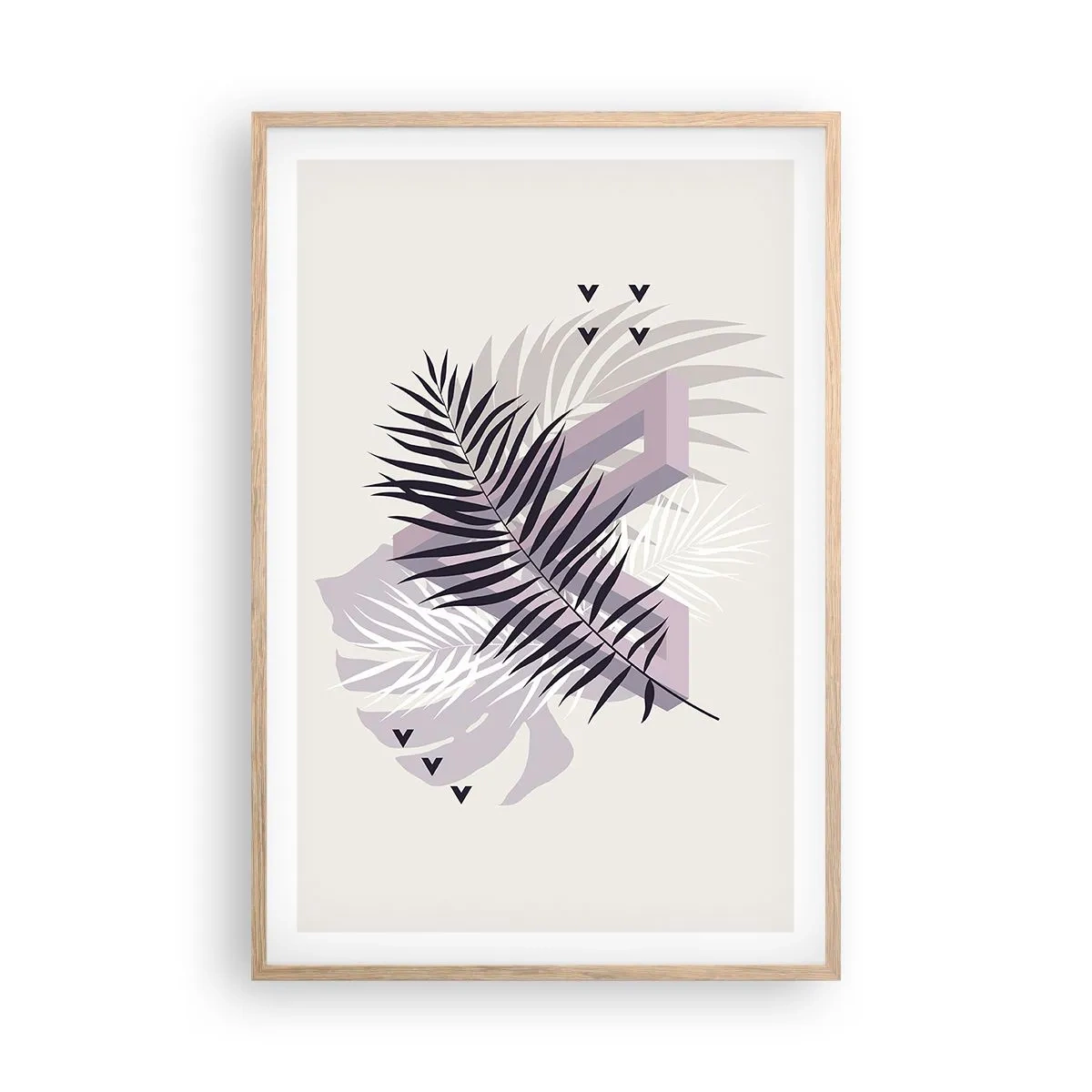 Poster in einem Rahmen aus heller Eiche - Der Schatten des Schattens - 61x91 cm