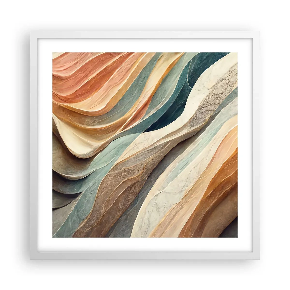 Poster in einem weißen Rahmen - Moment vor der Veränderung - 50x50 cm