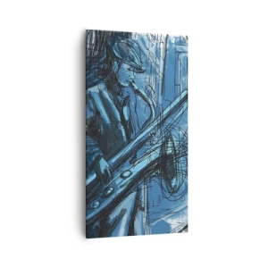 Bild auf Leinwand - Leinwandbild - Urbane Rhapsodie - 55x100 cm