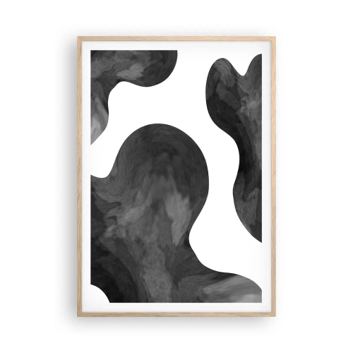 Poster in einem Rahmen aus heller Eiche - Milchstraße - 70x100 cm