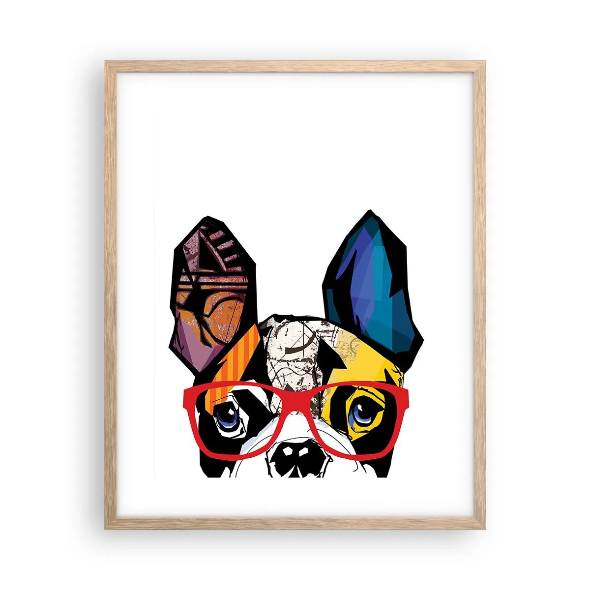 Poster in einem Rahmen aus heller Eiche - Intellektuelle - 40x50 cm