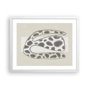 Poster in einem weißen Rahmen - Seltsame Kreatur - 50x40 cm