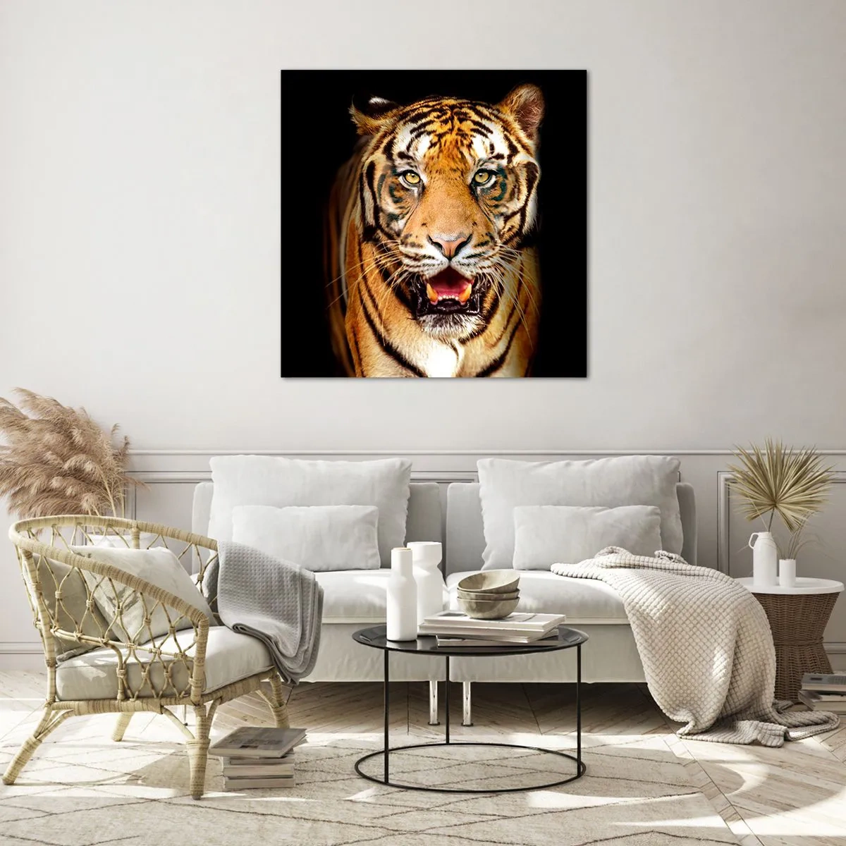 Glasbild - Bild auf glas - Wild im Herzen - 50x50 cm