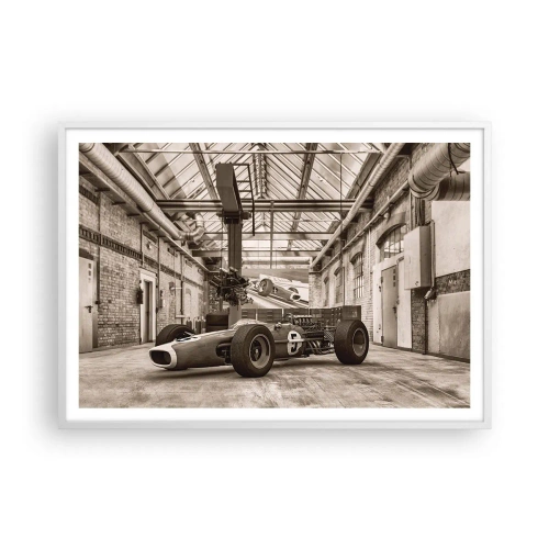 Poster in einem weißen Rahmen - Die Siegerruhe - 100x70 cm