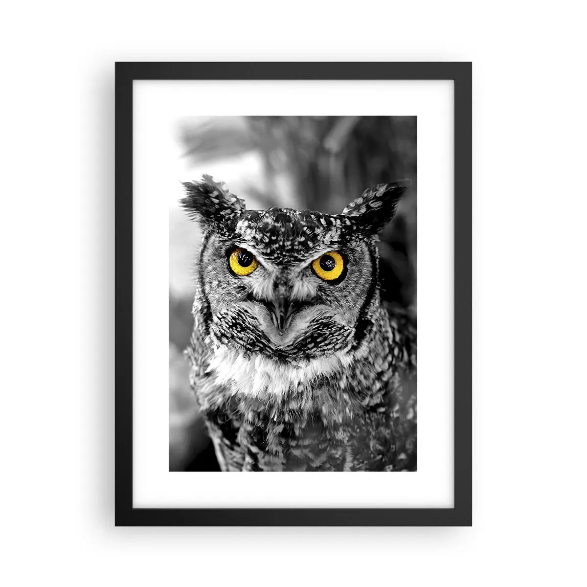 Poster in einem schwarzem Rahmen - Nichts wird sich verstecken - 30x40 cm