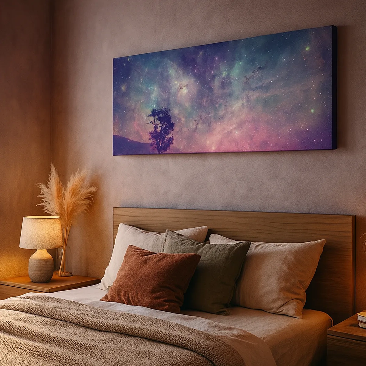 Bild auf Leinwand - Leinwandbild - Unter dem magischen Himmel - 30x30 cm
