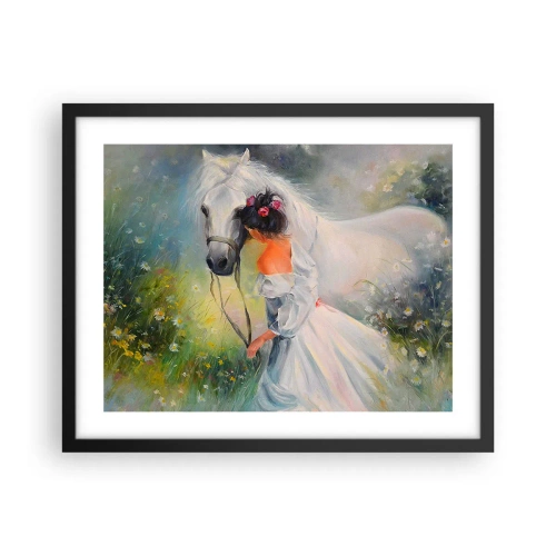 Poster in einem schwarzem Rahmen - Wie aus einem schönen Traum - 50x40 cm