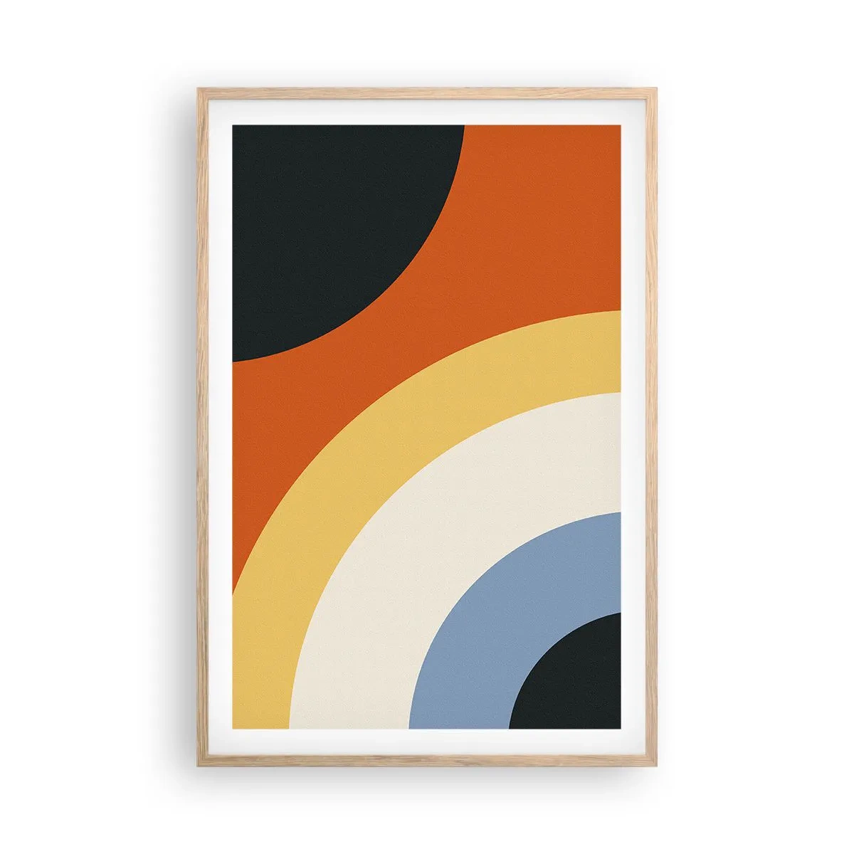 Poster in einem Rahmen aus heller Eiche - Zu mir selbst - 61x91 cm