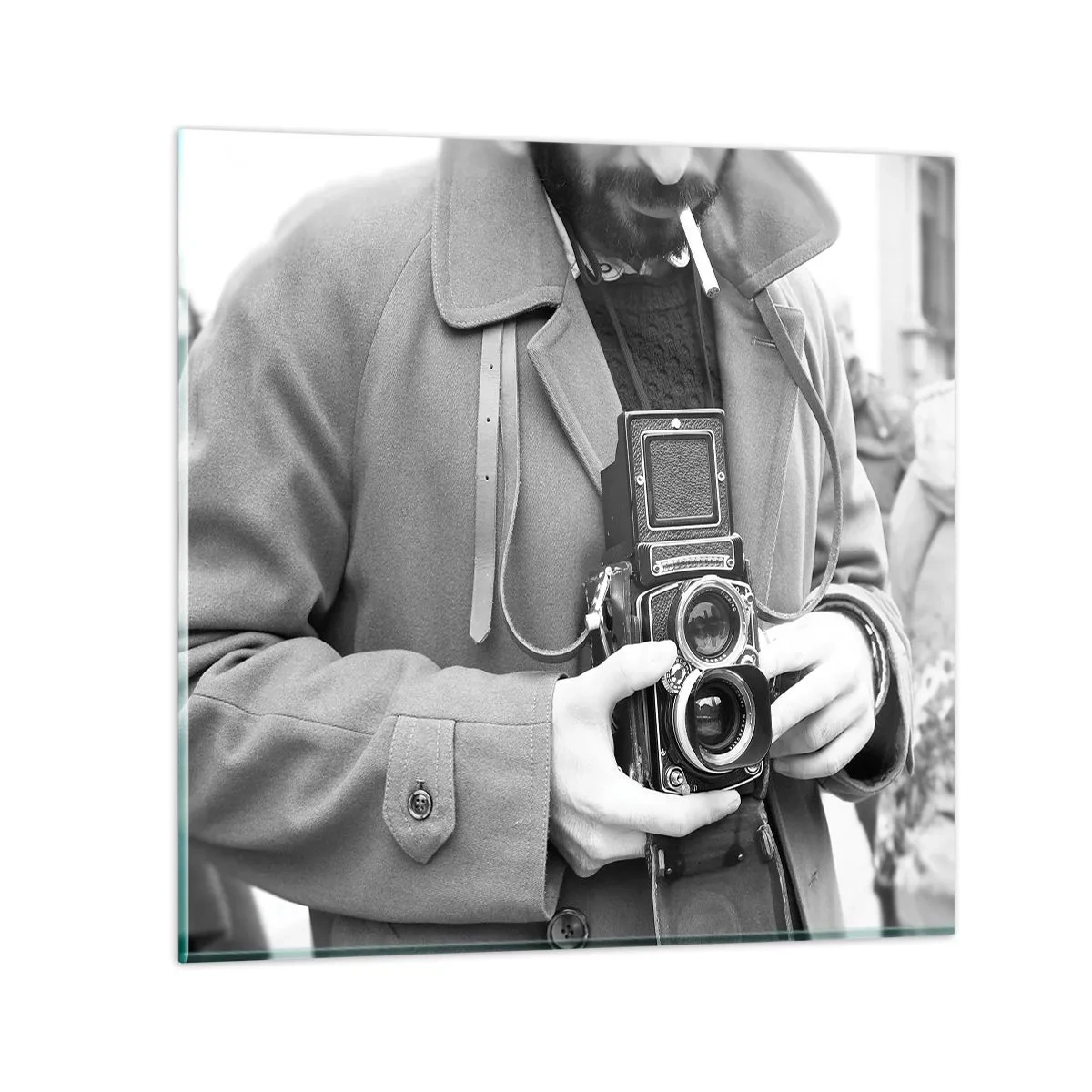 Glasbild - Bild auf glas - Retro-Stil - 50x50 cm