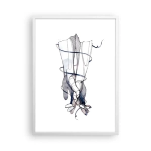 Poster in einem weißen Rahmen - Touch-Studie - 50x70 cm