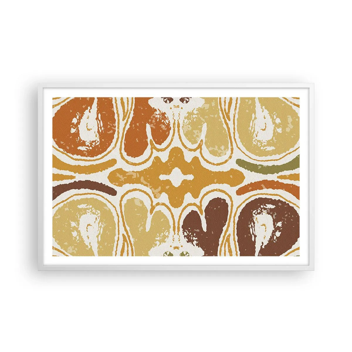 Poster in einem weißen Rahmen - Sentimentale Abstraktion - 91x61 cm