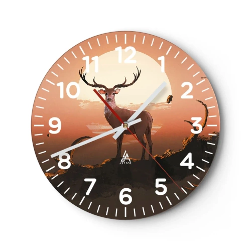 Wanduhr - Glasuhr - Diese Nacht ist anders als jede andere - 30x30 cm