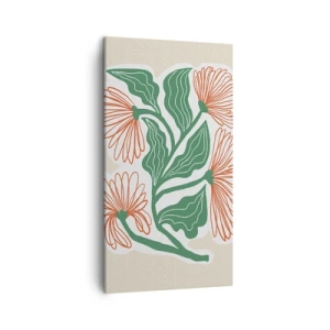 Bild auf Leinwand - Leinwandbild - Im Folkstil und modern - 45x80 cm