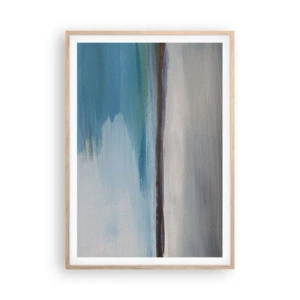 Poster in einem Rahmen aus heller Eiche - Horizontale Landschaft - 70x100 cm