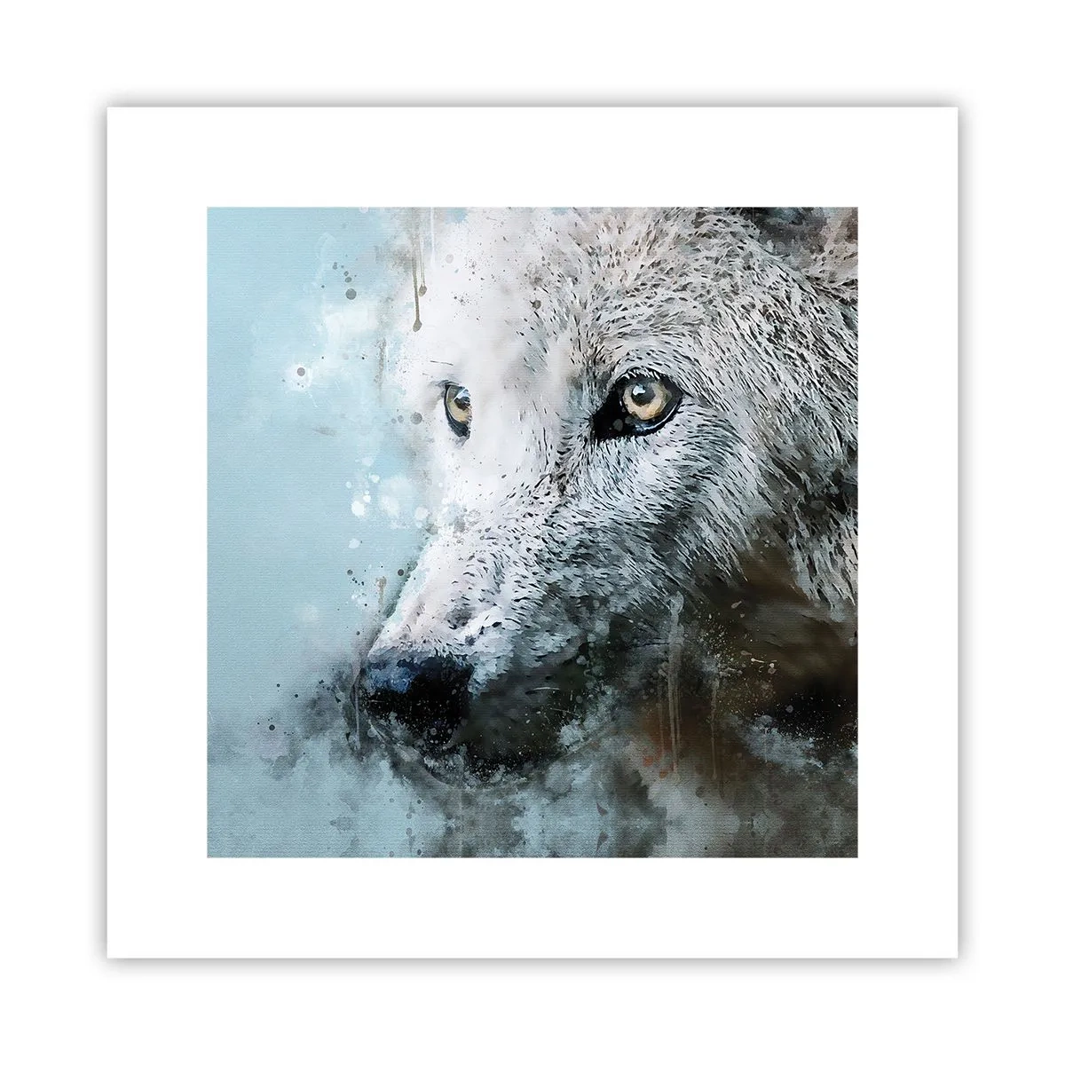Poster - Lerne die Wolfsseele kennen - 30x30 cm