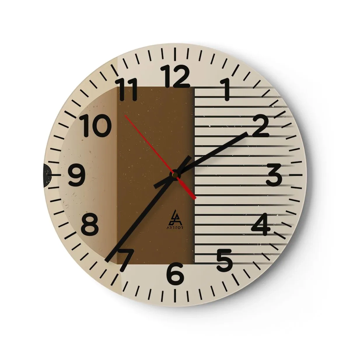 Wanduhr - Glasuhr - Verschiedene Staaten - 30x30 cm