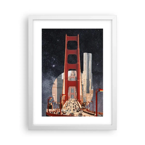 Poster in einem weißen Rahmen - Immer im Mittelpunkt - 30x40 cm