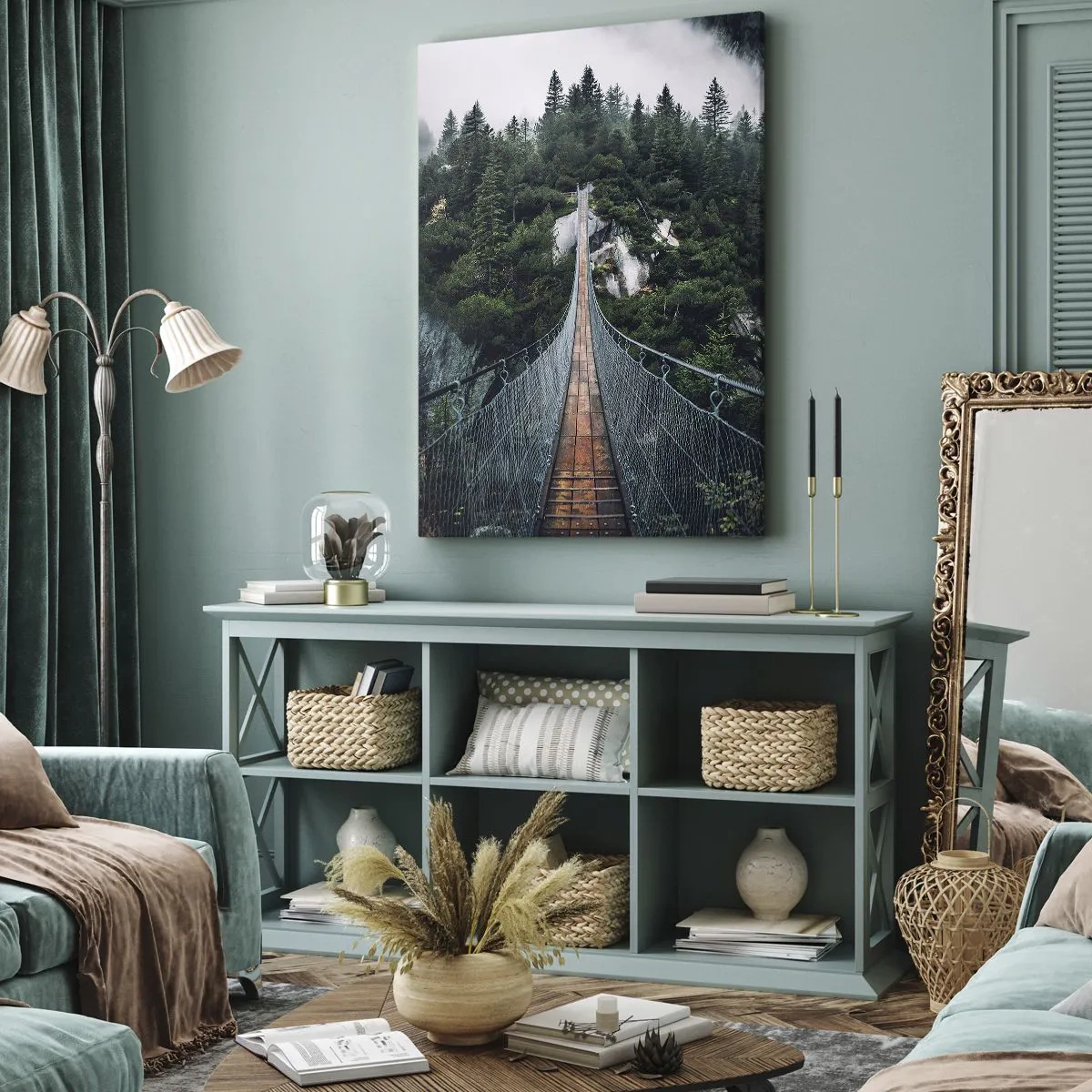 Bild auf Leinwand - Leinwandbild - Nur für Überflieger - 80x120 cm