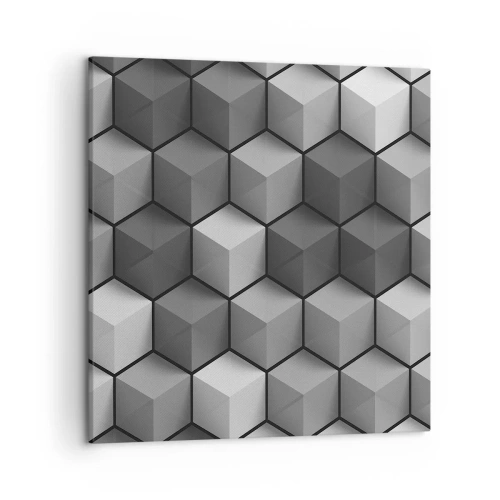 Bild auf Leinwand - Leinwandbild - Kubistisches Puzzle - 50x50 cm