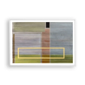 Poster in einem weißen Rahmen - Einfach und ruhig - 100x70 cm