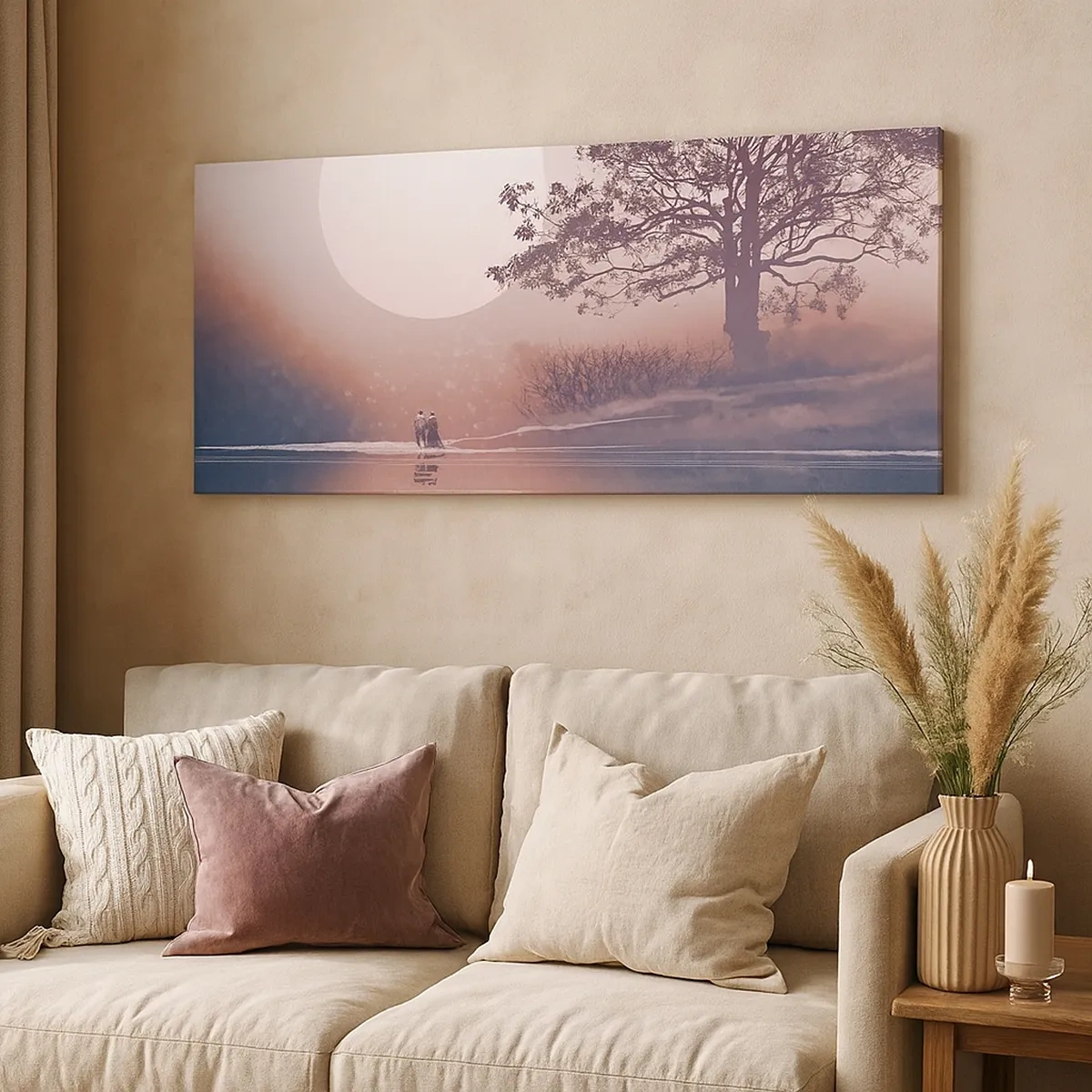 Bild auf Leinwand - Leinwandbild - Wunder der Nacht - 30x30 cm