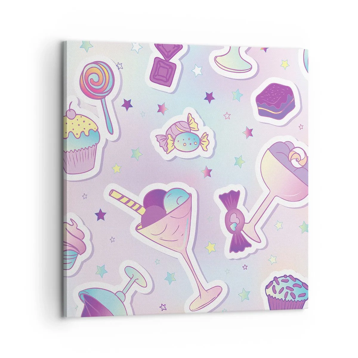 Bild auf Leinwand - Leinwandbild - Dass es jeden Tag ein Geburtstag wäre - 60x60 cm