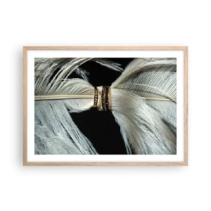 Poster in einem Rahmen aus heller Eiche - ... und ich werde dich nicht verlassen ... - 70x50 cm