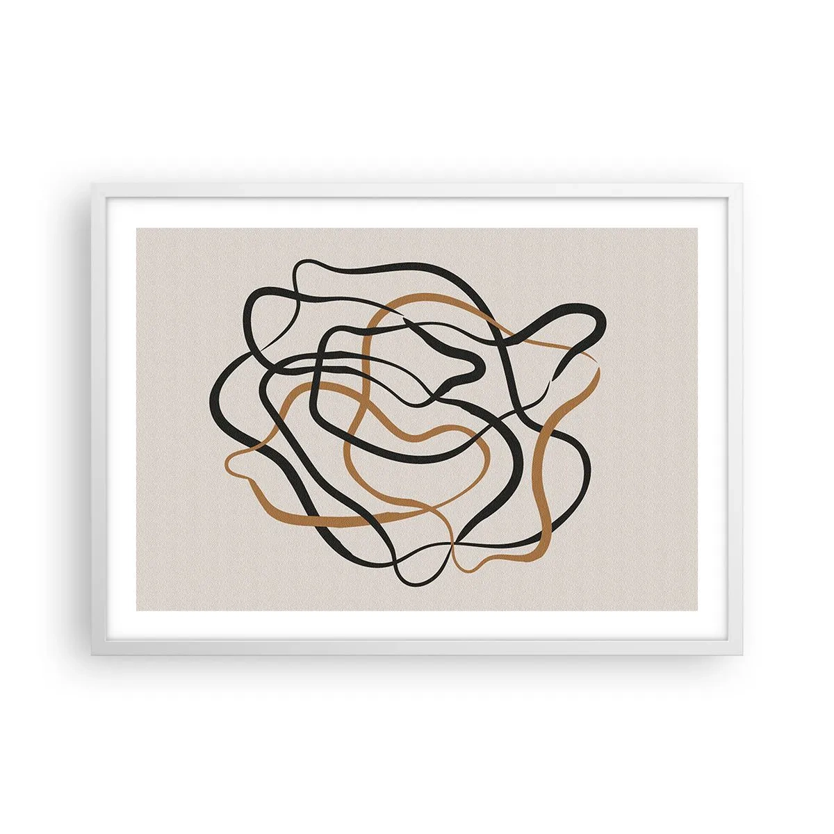 Poster in einem weißen Rahmen - Alles ging schief - 70x50 cm